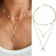 Wholesale Rhinestone Multilayer Long Pendant Necklace Wholesale Rhinestone Multilayer Long Pendant Necklace